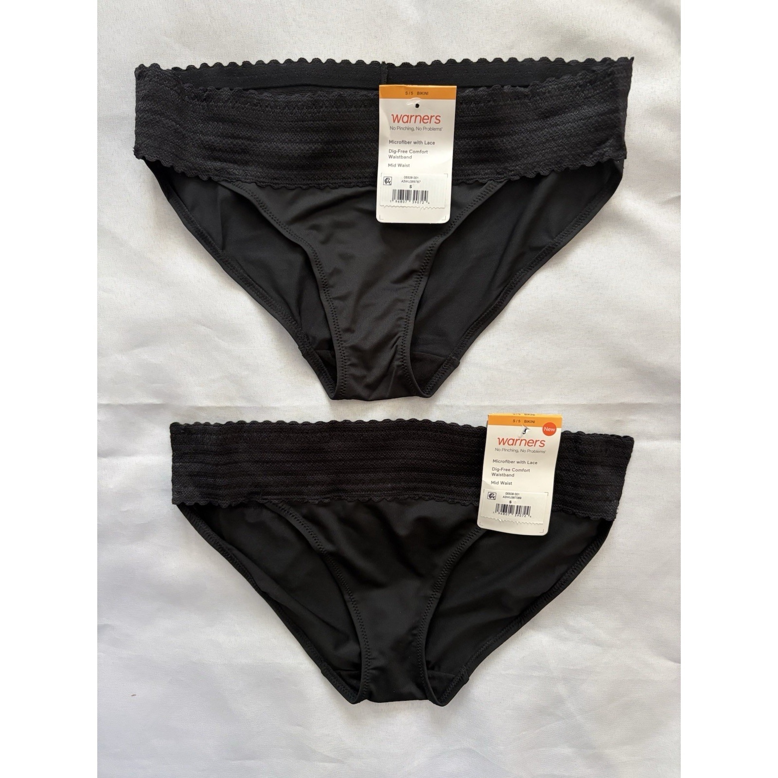 New Warners No Pinching No Problems Lace Bikini Wr5509 2 Pair Women Size Small 5